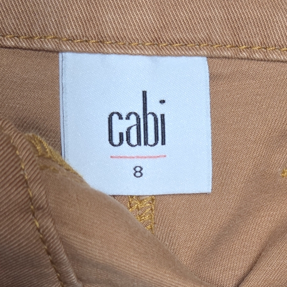 Cabi Paper Bag Cargo Pants Women’s Size 8 Belted Straight Leg Stretch Twill 6045 - Picture 4 of 10